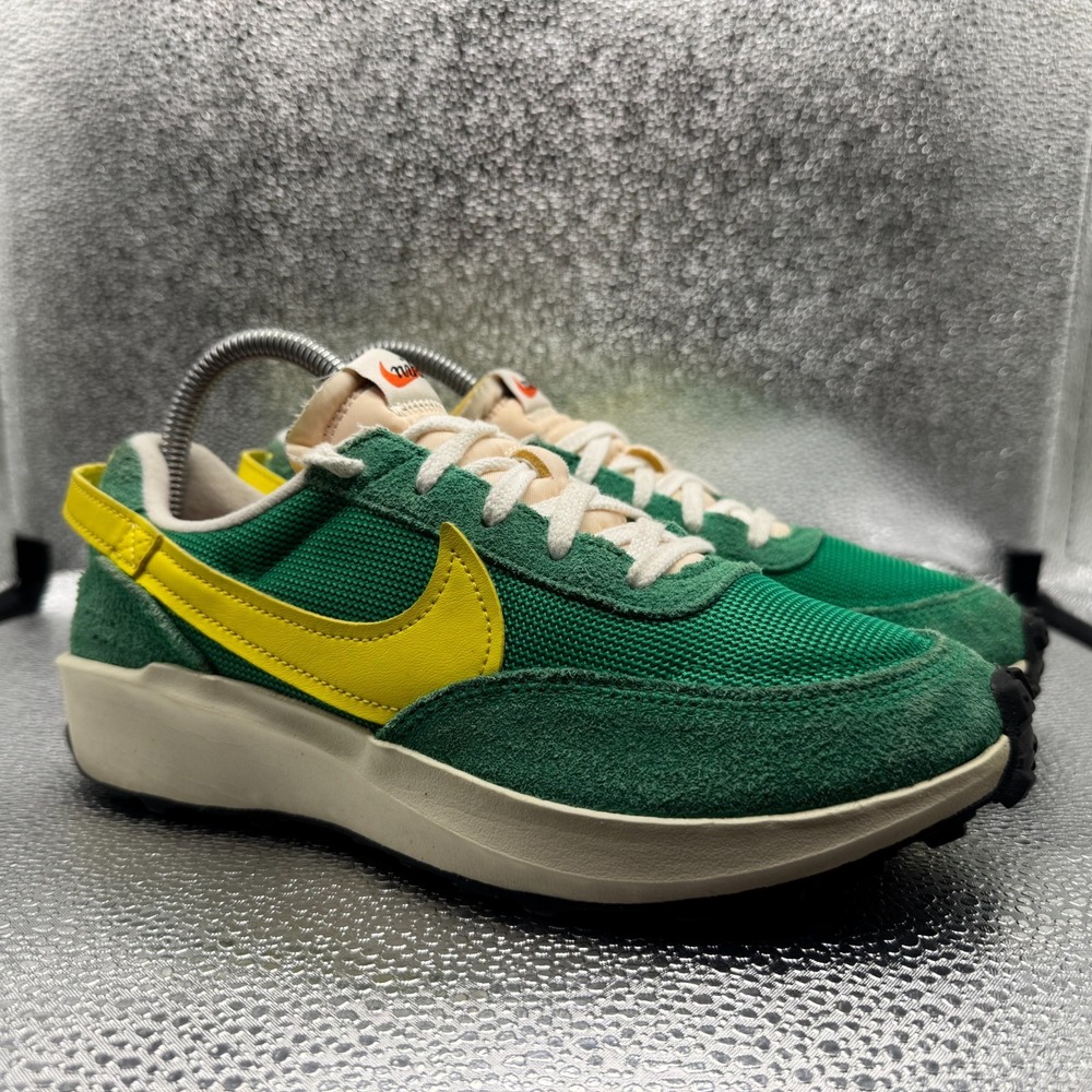 Size 7.5 Nike Waffle Debut Stadium Green Opti Yellow Womens Shoes DX2931-300